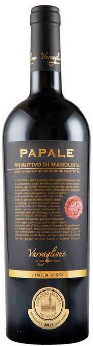 Primitivo di Manduria Papale Oro Varvaglione - Vigne e Vini